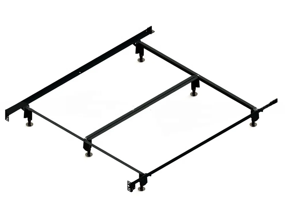 
Adjustable bed frame with 4 legs with rug rolloer or plastic glide Twin/Full size 