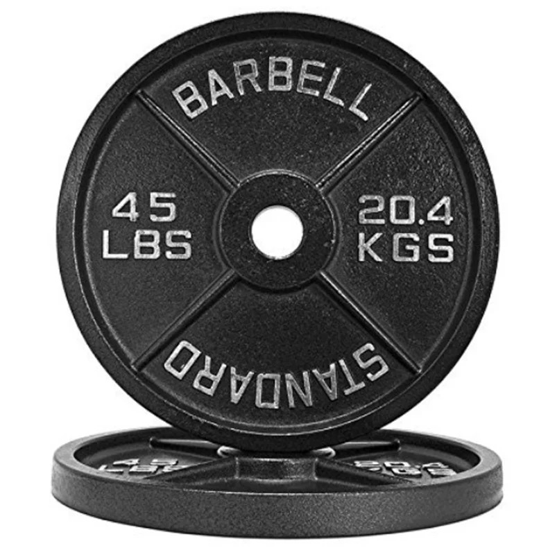 

Barbell Sets Iron Weight Plate Gym Fitness Equipment, Black