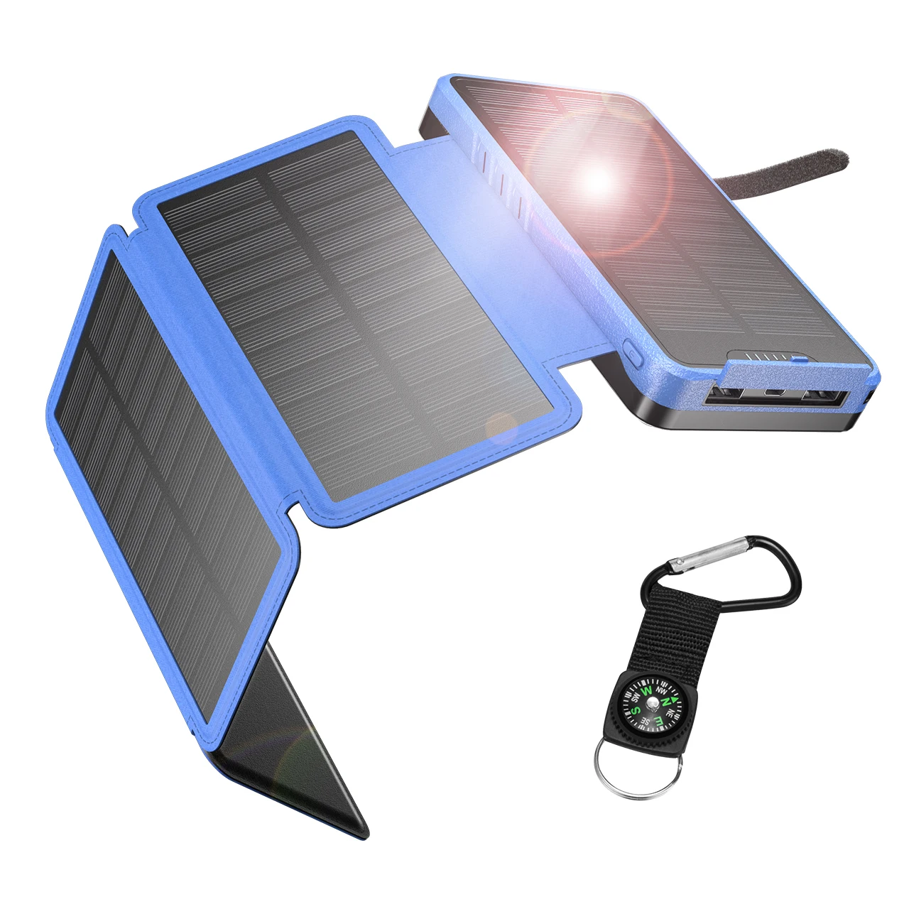 

Waterproof Portable 4 Foldable Solar Powerbank Solar Panels Wireless Solar Panel Charger Power Bank 26800mAh