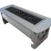 Hidden desk socket box type available customized different interface manual flip up table media power socket
