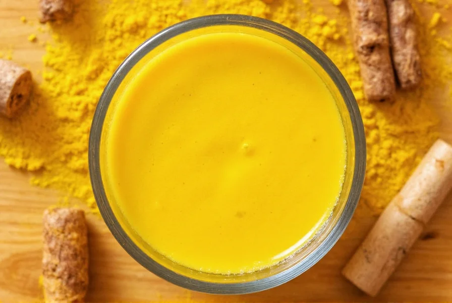 Turmeric milk served in a ceramic mug with visible golden color