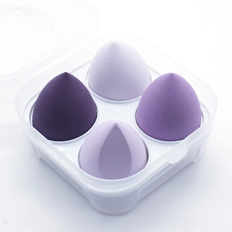 4pcs Soft Latex free Makeup Sponge Blender Kit Beauty Egg Cosmetic Puff Foundation Powder Sponges Women Make Up Beauty Tools