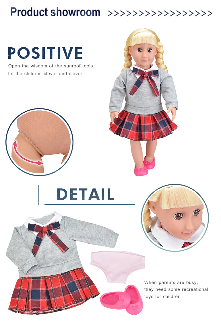 Fashion movable safety clothing creative  joint doll plastic baby girl doll