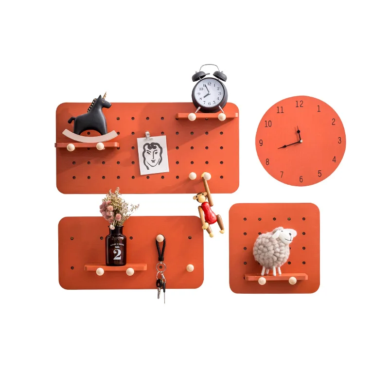 
Wood Peg Board custom wood pegboard display with Hole 