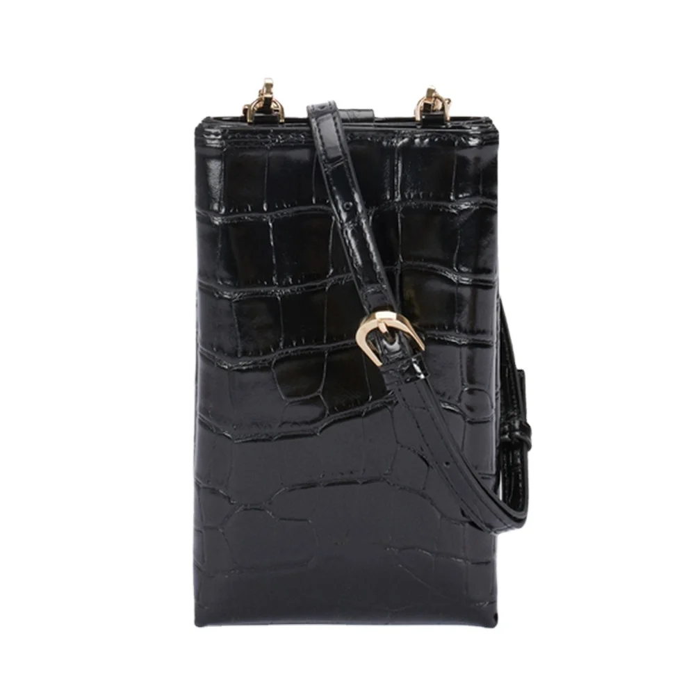 

Fashion Shoulder Bag Handbags Crocodile Pattern Leather Ladies Women Shoulder Phone Bag, Customized color