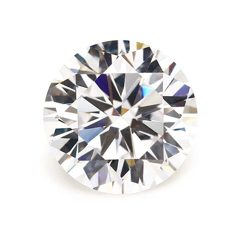 

R.GEM. Wholesale Diamond Jewelry 3mm-12mm Size Super White Round Brilliant Cut VVS Quality Moissanite for Women Engagement Ring