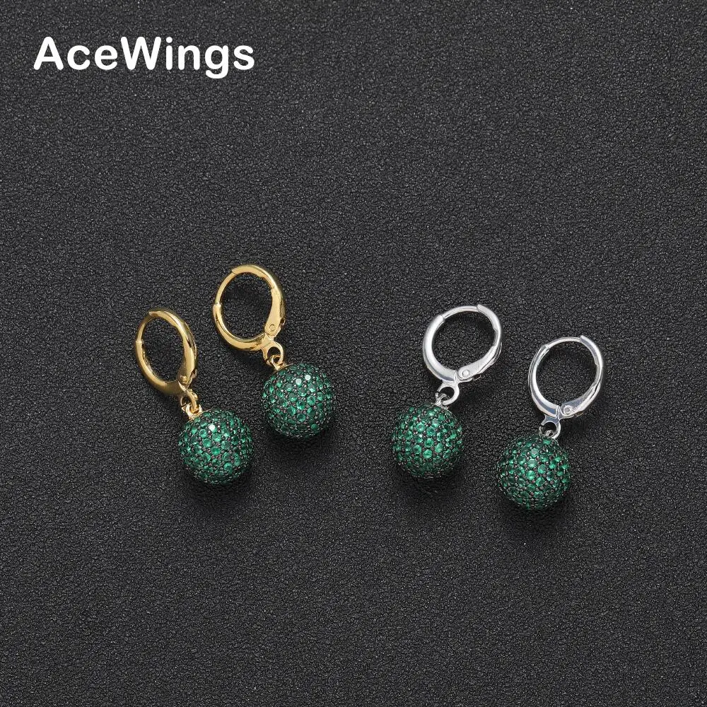 E049   Bling Bling CZ  Earrings Brass Setting Zircon  Earrings Hip Hop  Iced Out