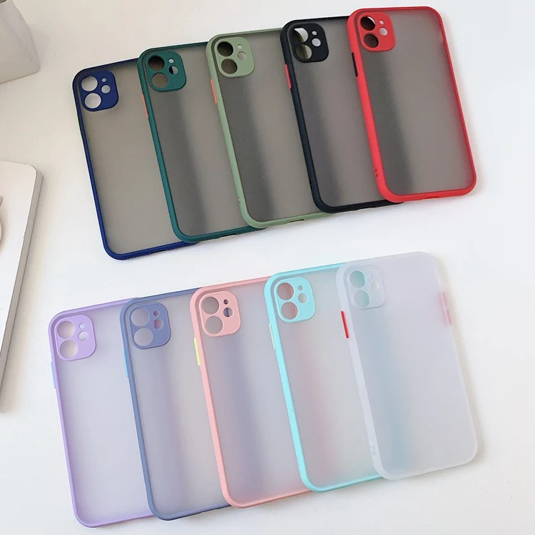 

Amazon Hot 2021 Translucent Frosted Matte Phone Cover Accessories for iPhone XS XR 11 Case for iPhone 12 Pro Max Cell Phone Case, 10 different colors