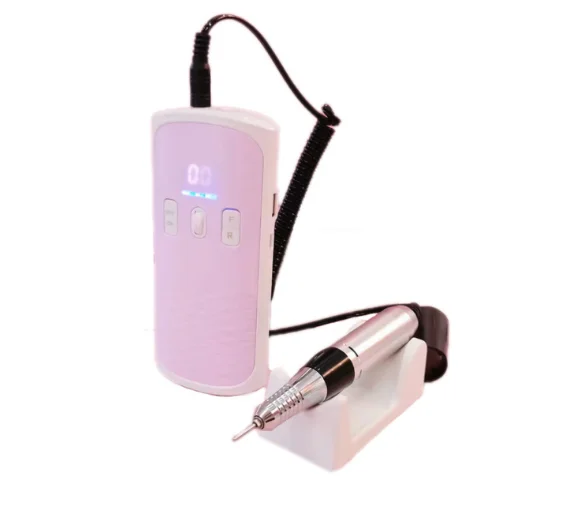 

SML-M8 Low Noise Lithium Battery Sander Handle Handpiece Electronic Nail Drill 35000 Grinder Art Manicure Machine, Pink/white/blue