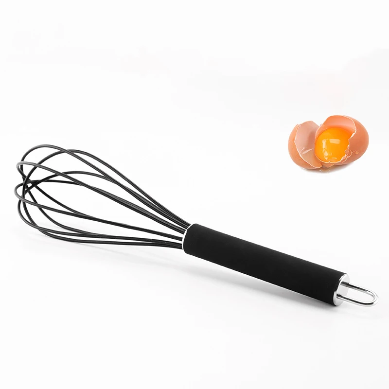 

White Semi-Automatic Nylon Wire Utensil Girls Hand Milk Frother Balloon Matcha And Bowl Set Eggs Beater Silicone Mini Whisk
