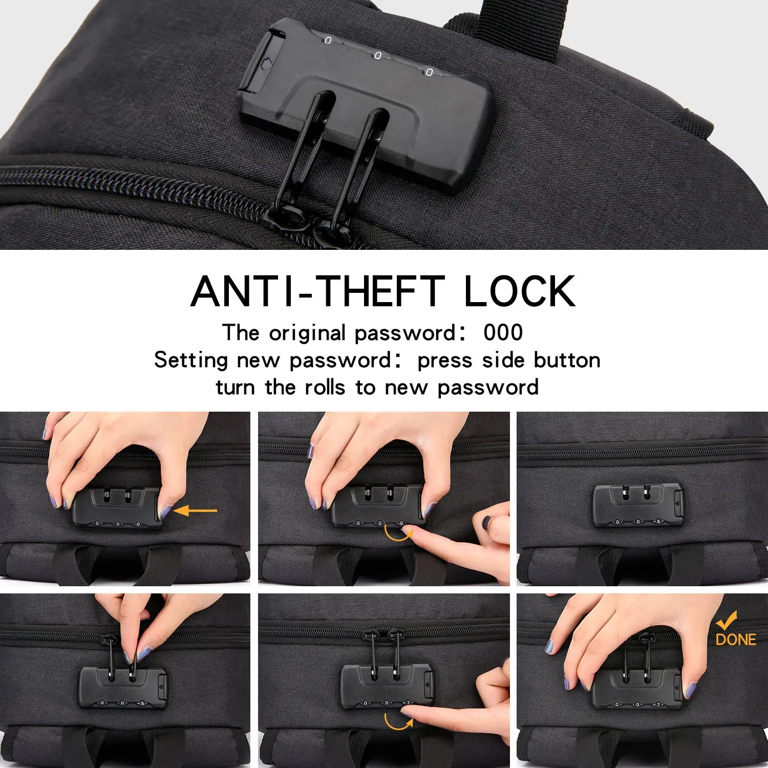FREE SAMPLE Laptop Backpack Business Travel Slim Durable Water Resistant College School Book bag Computer Backpack