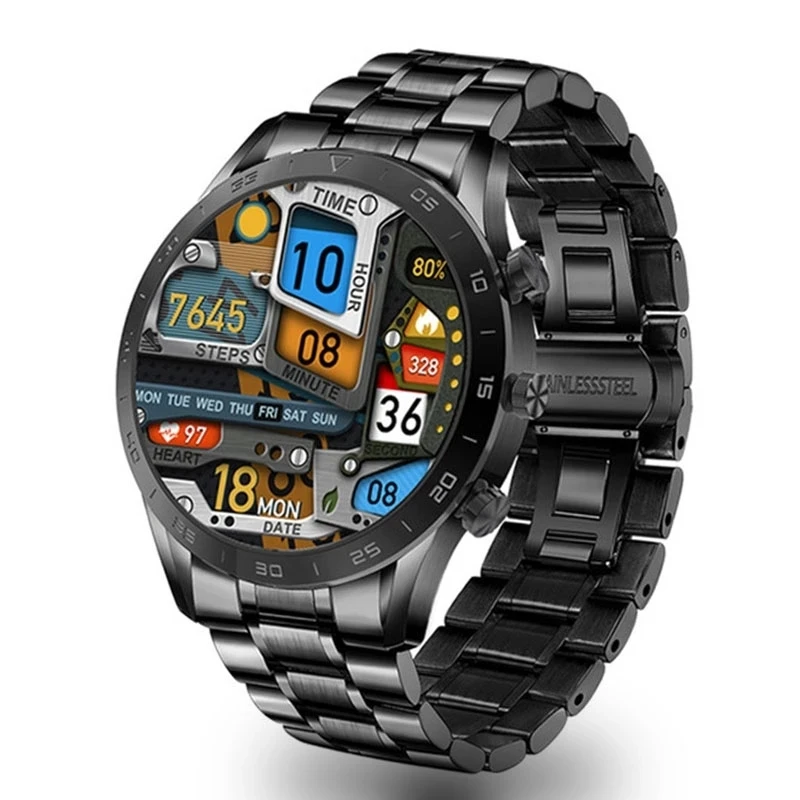 

Wearable Devices 454*454 HD 1.39 inch display Smart Watch Men BT Call IP68 Waterproof music player link headset Smartwatch