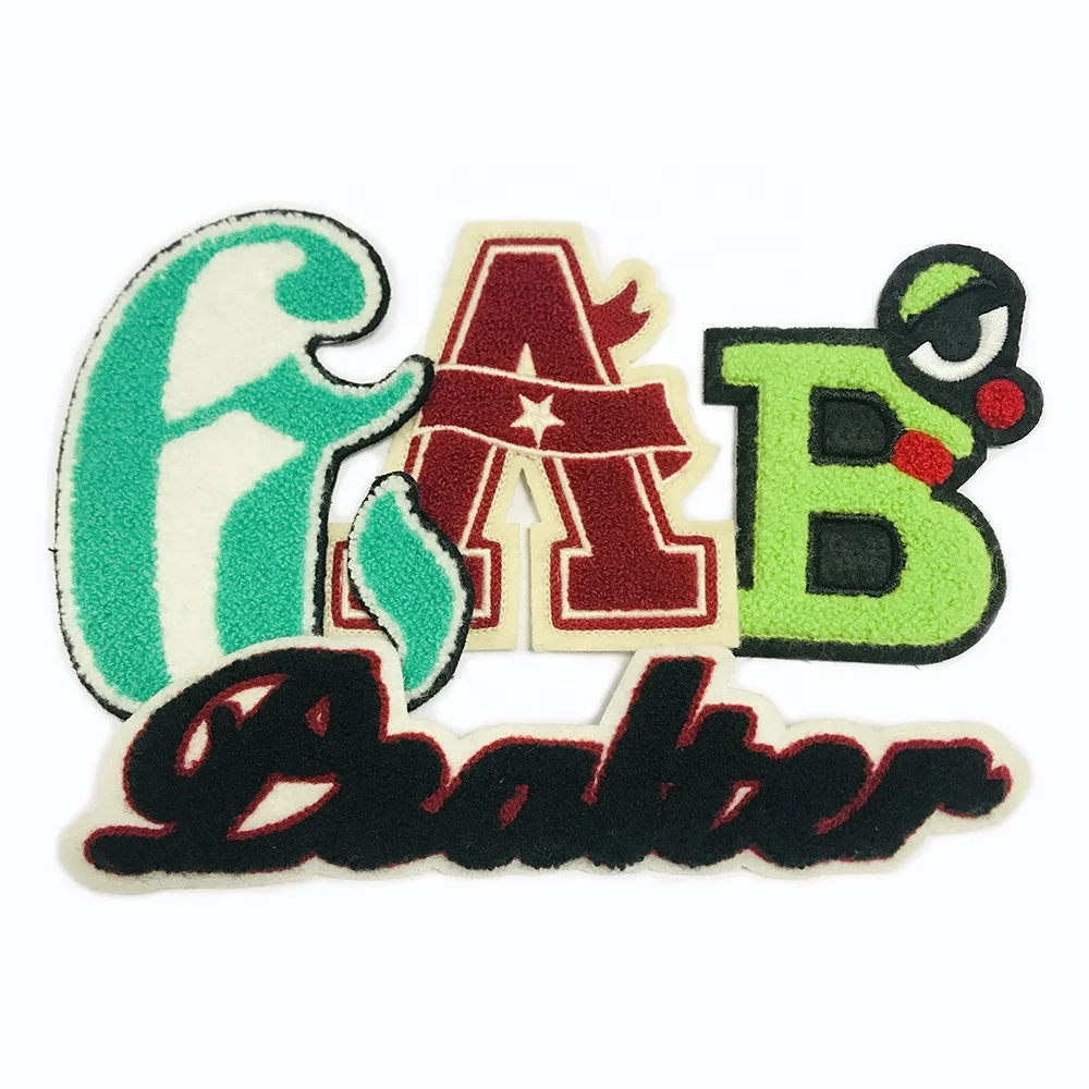 Custom Baseball Jacket Chenille Letter Number Large Size Patch Buy Large Size Patch,Chenille