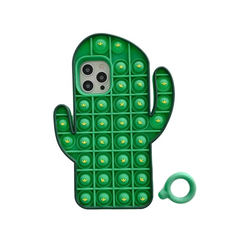 

Creative cactus kneading music mobile phone case phone13Promax decompression silicone soft protective cover