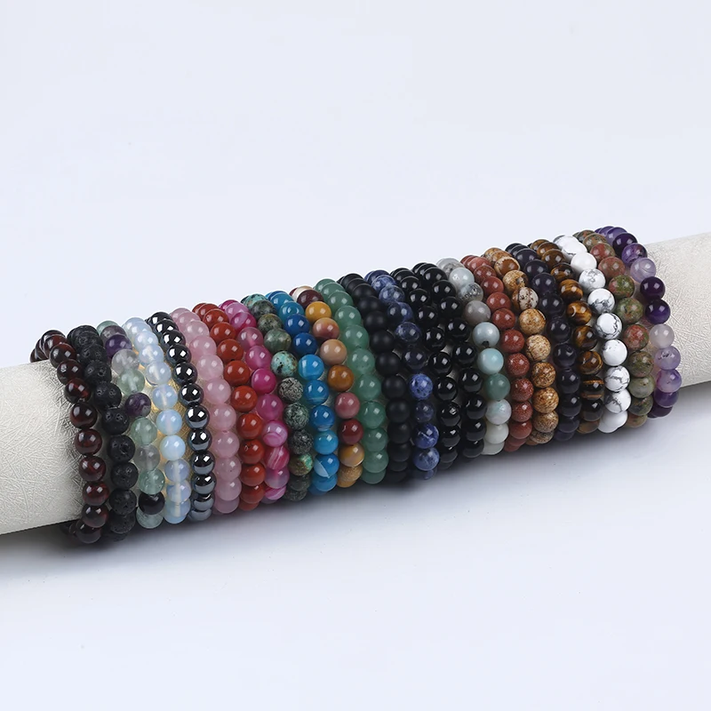 

Wholesale Natural Gemstone Bangles stone Beads Bracelet