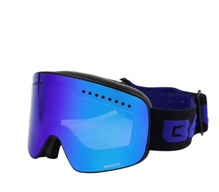 
OEM Manufacturers Custom Logo PC Lens TPU Frame Snow Goggles Suitable Snowboard Glasses Double Layer Anti-fog Ski Goggle 