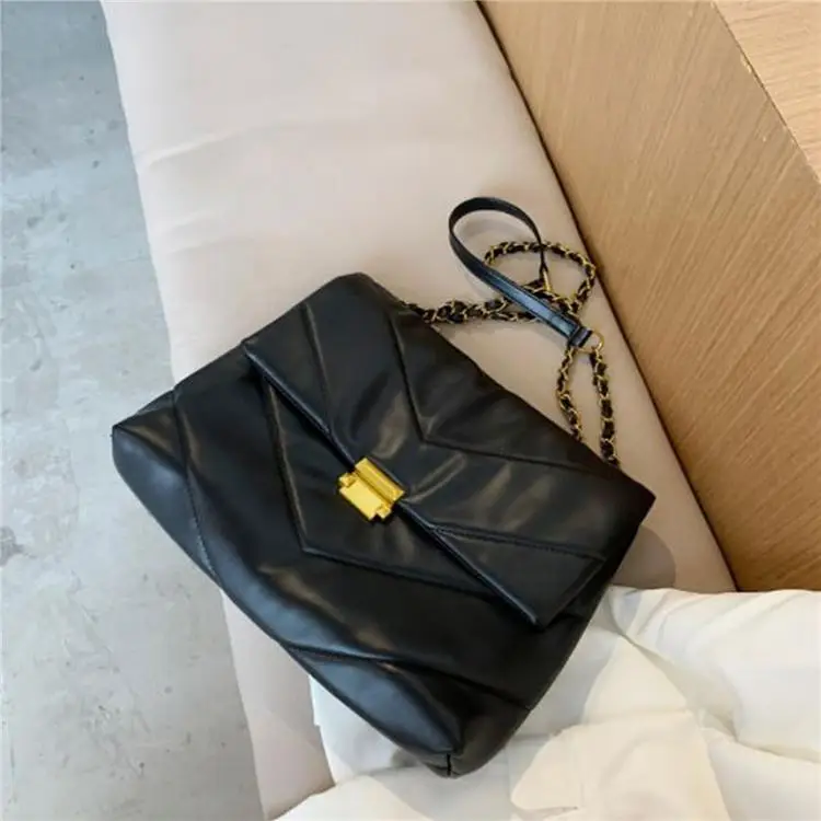 

B10006 Newest Casual Fashion Solid Color All Match Women Crossbody Chain Handbags For Women, White,black,gray,brown