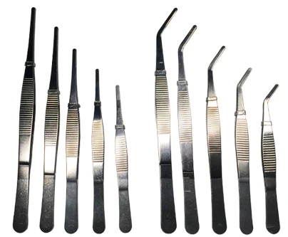 
hot sale Laboratory Stainless Steel Elbow tweezers 