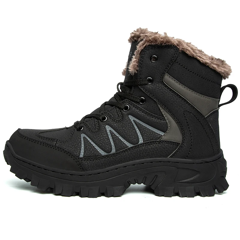 

OEM Trendy Leather Non Slip Durable Breathable hiking shoes men industrial Sport Trekking Boots Waterproof Hiking Shoes for Men
