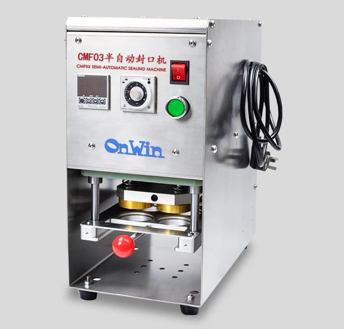 Manual Heat Seal Coffee Capsule Sealing Machine For Plastic Coffee Cup