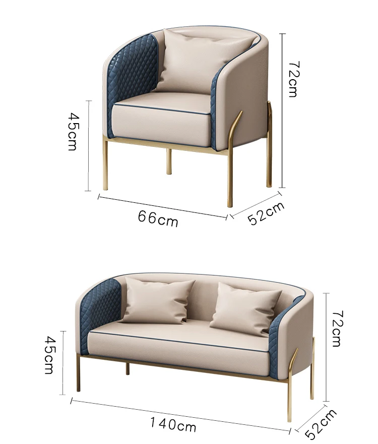 Classic Design Nordic Luxury Cafe Small Sofa classic furniture