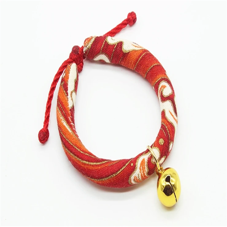 

Wholesale Durable Japanese Style Ringing Pet Cat Bell Collars