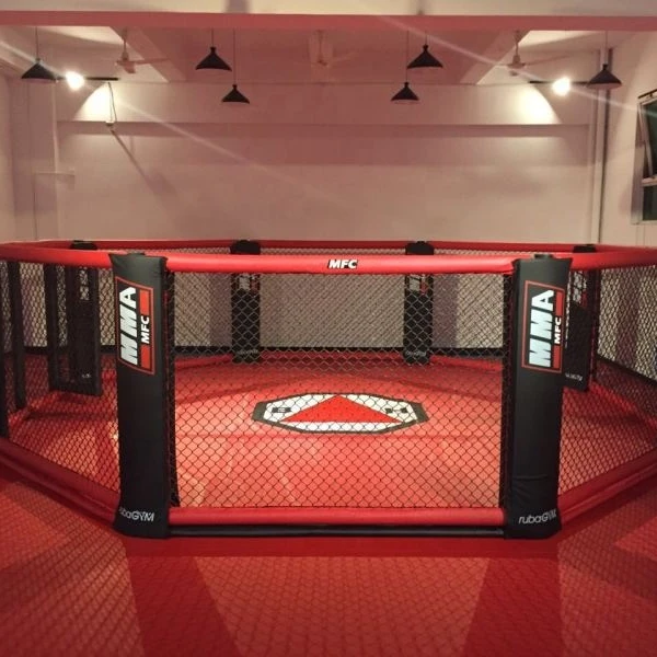 

Hot Used MMA Cage floor mma cage octagon mma used boxing ring, Black ,white ,blue,blue