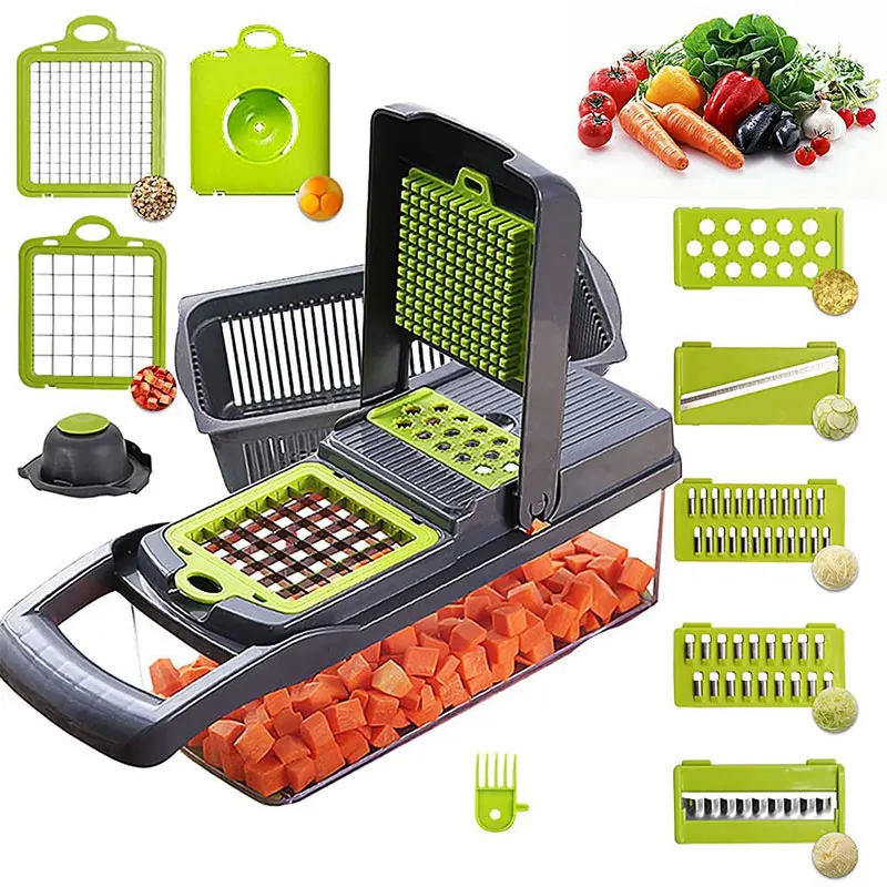 

Kitchen vegetable chopper cutter multi Operated Vegetable Slicer,Safe Manual Salad Food Onion Vegetable Cutter Chopper, Custom color