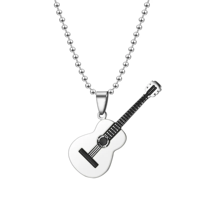 

Men Women Adjustable Chain Personalized Hip Hop Guitar Pick Necklace