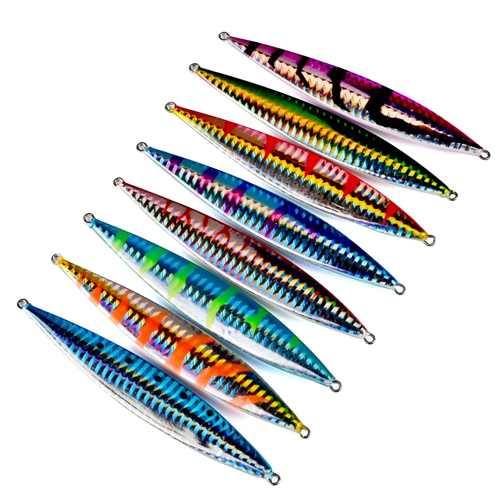 

WEIHE 11.5CM 65G wholesale slow pitch jigging metal lead lures fishing hard bait, 8 colors