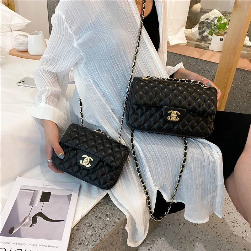 

Female Bag New Rhombus Chain Texture One-shoulder Messenger Bag
