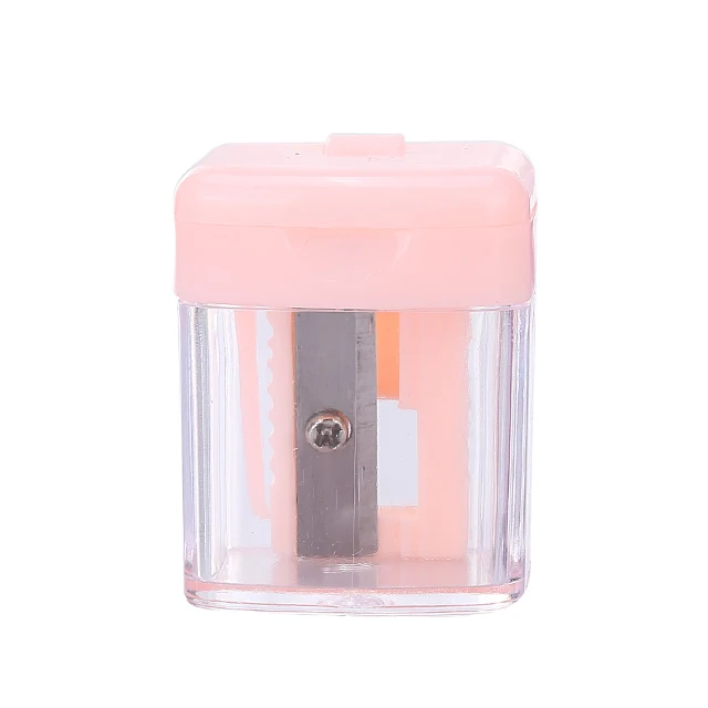 Durable Makeup Tools Sharpener Pink Blue Plastic Cosmetic Eyebrow