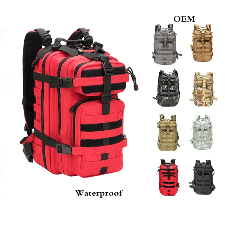 

Us Local Warehouse Outdoor Rucksacks 600d 30l Waterproof Sports Camping Hiking Hunting Bags Tactical Military Backpacks, Solid