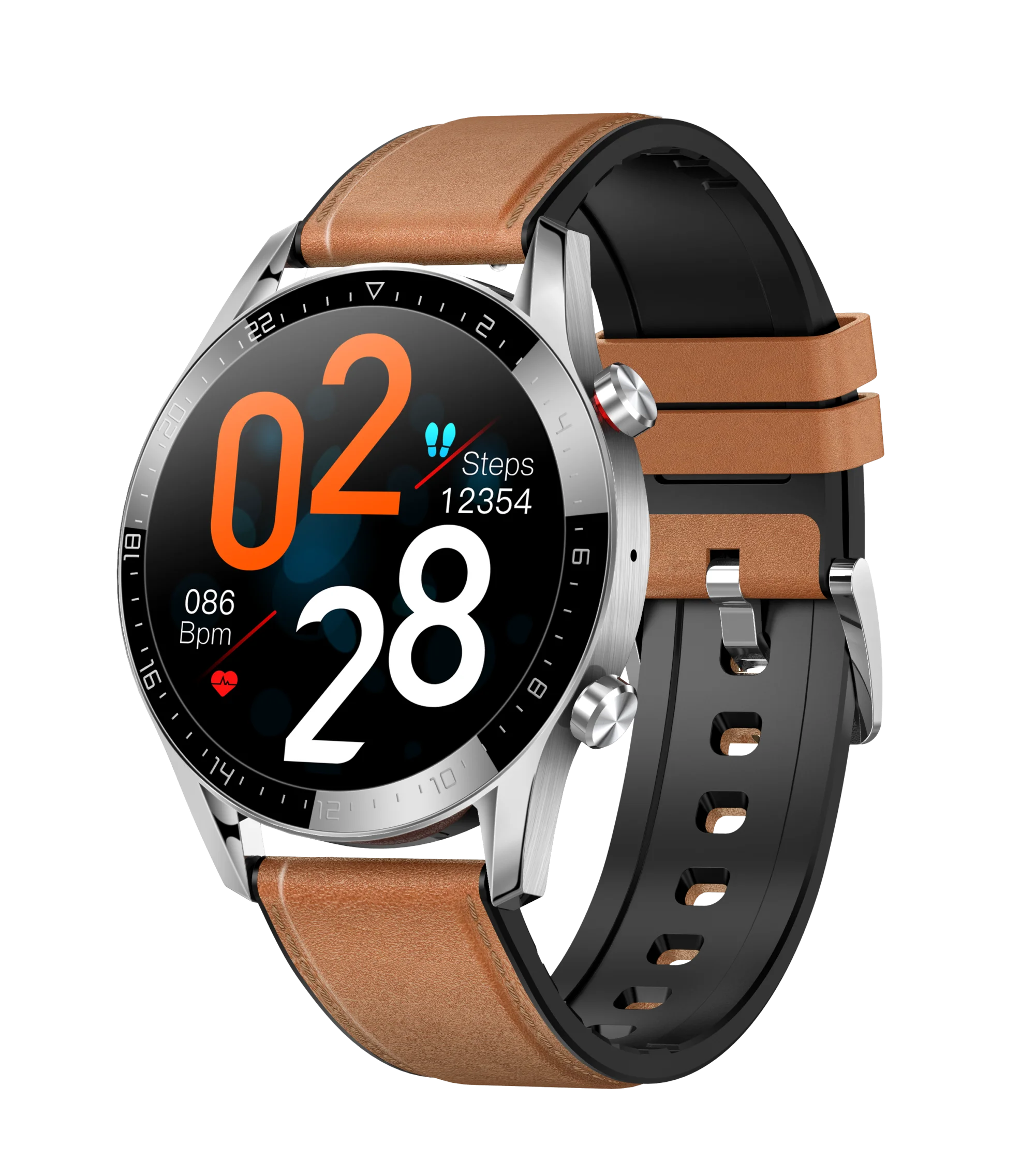 

Factory price Hot selling Business Smartwatch NFC GT05 l13 Leather Strap BLE call Touch screen Smart band Apply to HuaWei