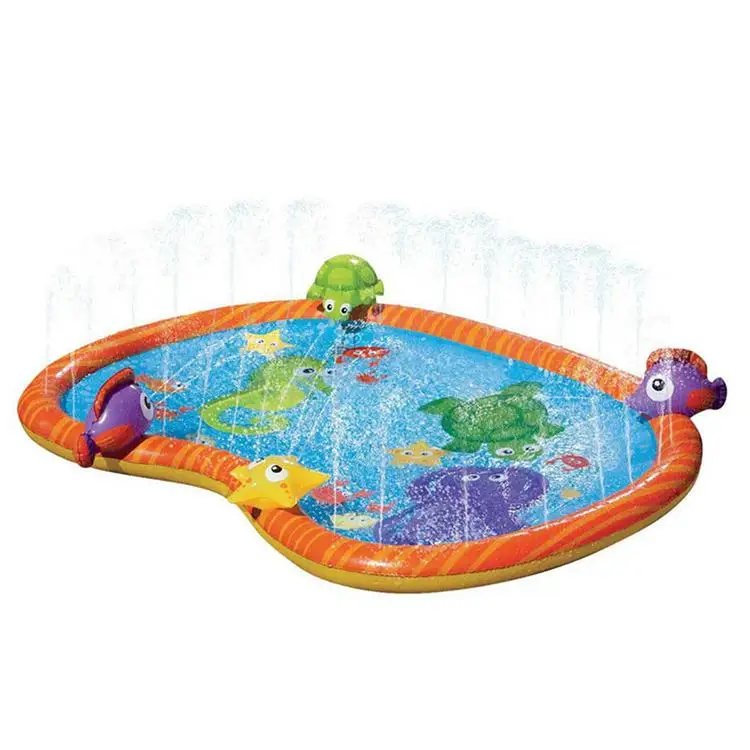 

Kids Sprinkler Splash Pad Wading Pool for Learning Children Sprinkler Water Toy for Kids Aged 3 and Up Outdoor Water Fun