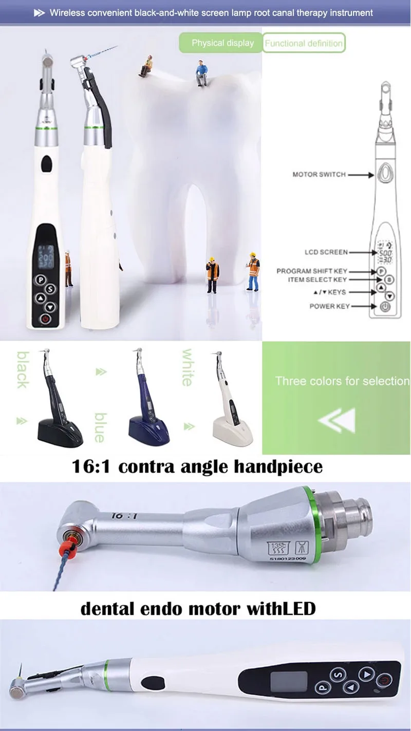 Dental Wireless Endo Motor Endodontic Reciprocating With Led Light