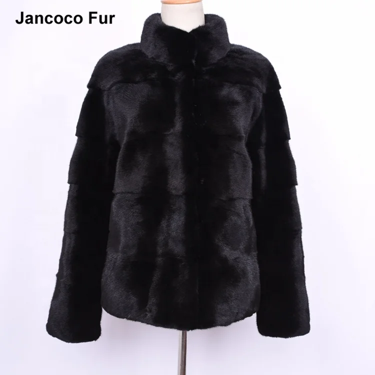 

Luxury Fashion Women Real Mink Fur Jacket Winter Thick Outwear Mink Fur Coat Ladies, Customized color