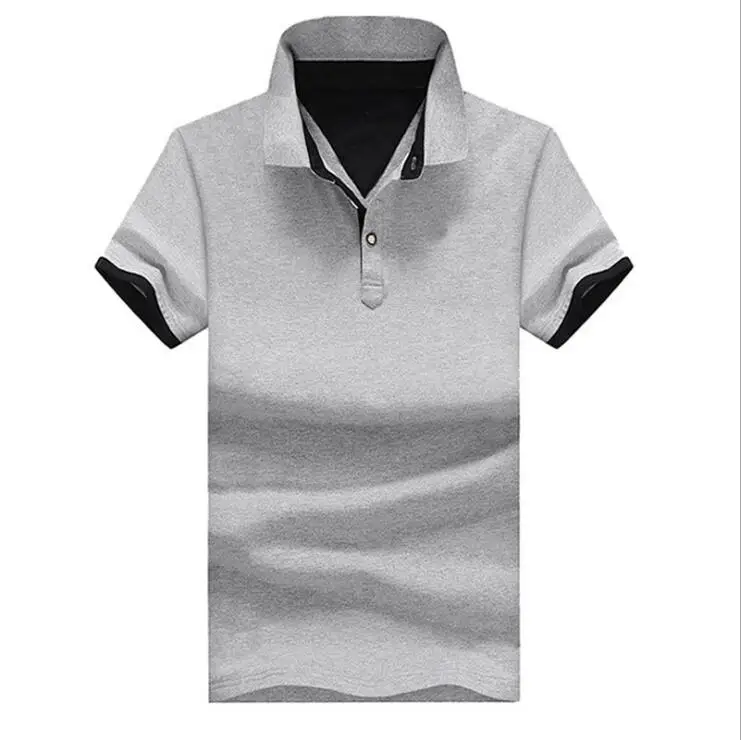 
New Design Custom Logo men clothes Short Sleeved 95% Cotton T Shirt Casual Lapel Polo Shirt 