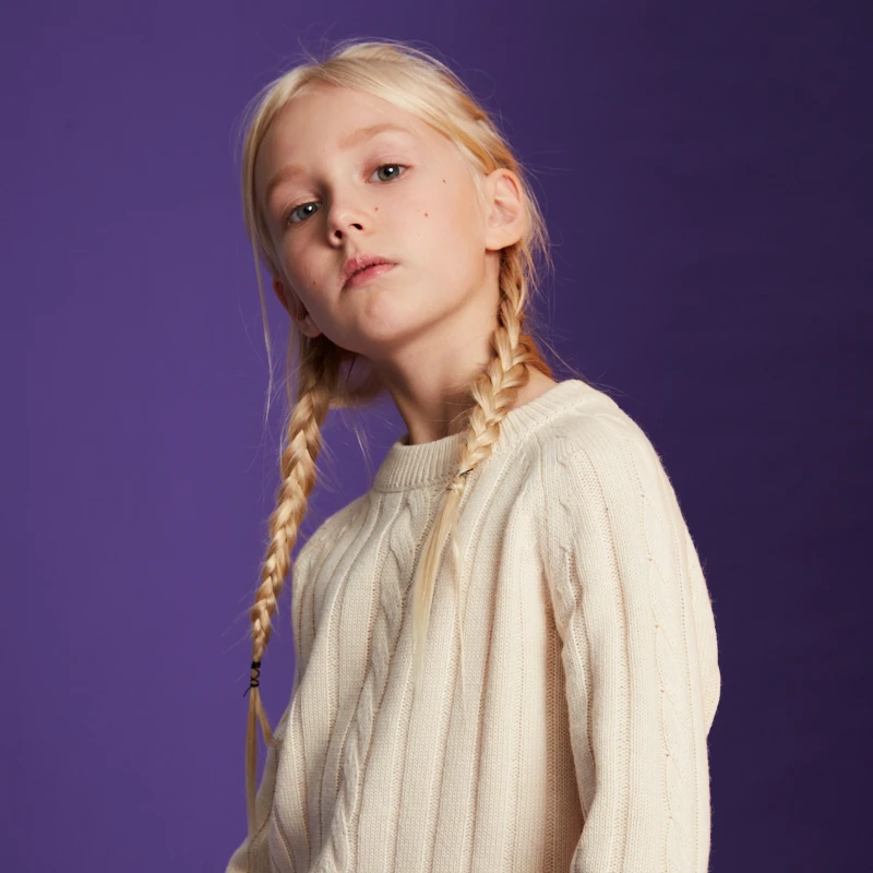 

Girl Twist Sweater Top And Skirt Sets Kids Long Sleeve Knit Sweater Dress Clothing Suit Girls Two Piece Set Skirt Sets