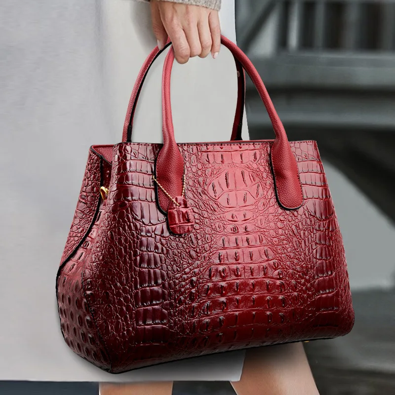 

Fashion luxury handbag European and American style alligator handbag pu leather messenger bags women handbags shoulder bag