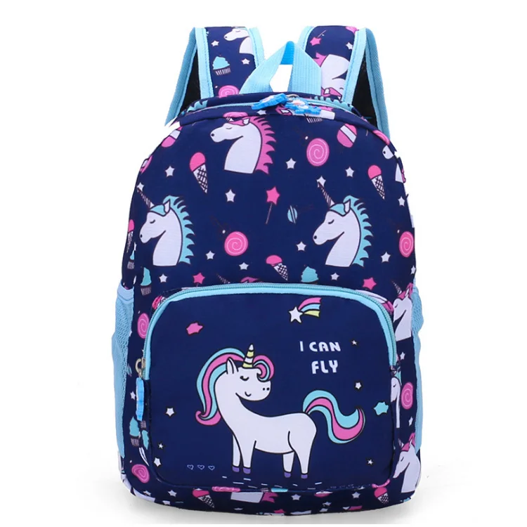 

Factory directly Sell Latest kindergarten student cartoon schoolbag cute pony unicorn bag, Many colors