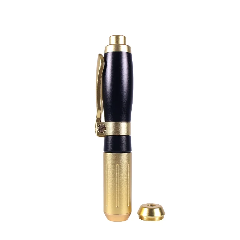 

Portable High pressure needle free hyaluron pen, Gold black