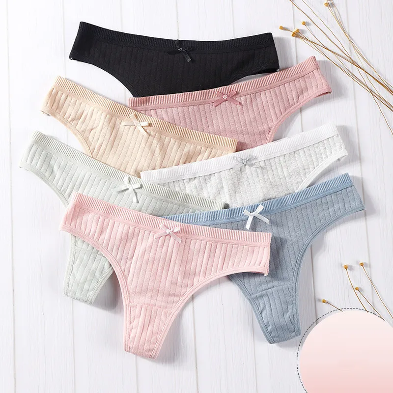 

Lady M-XL Panty cotton underwear female sexy lingerie G-string girl underpants ladies casual T-back woman intimate panty thong, Mixed, as picture