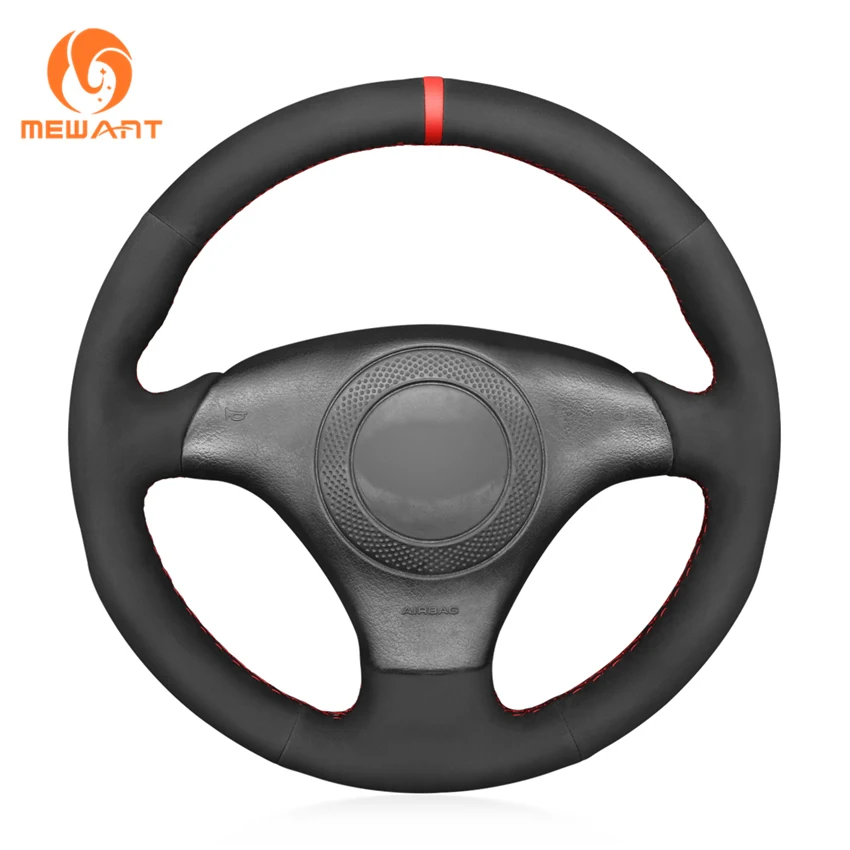 

Custom Hand Stitched Black Soft Suede Steering Wheel Cover for Audi TT 8N Coupe Cabriolet A8 D2 S8 S4 B5 Avant S6 C5 S8