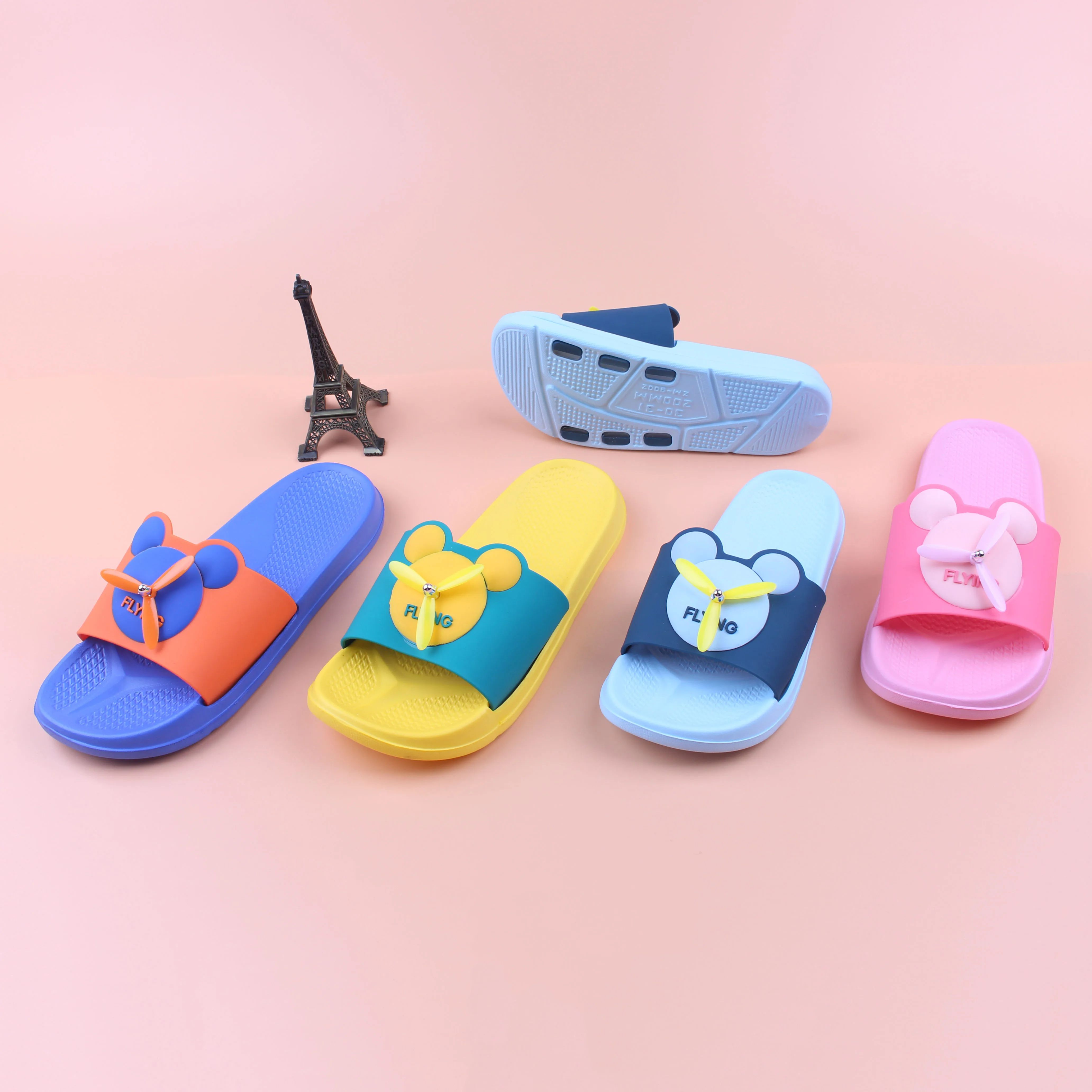 

China Manufacturer Home Eva Bottom Indoor Bedroom Summer Children's Slippers, Pictures shown