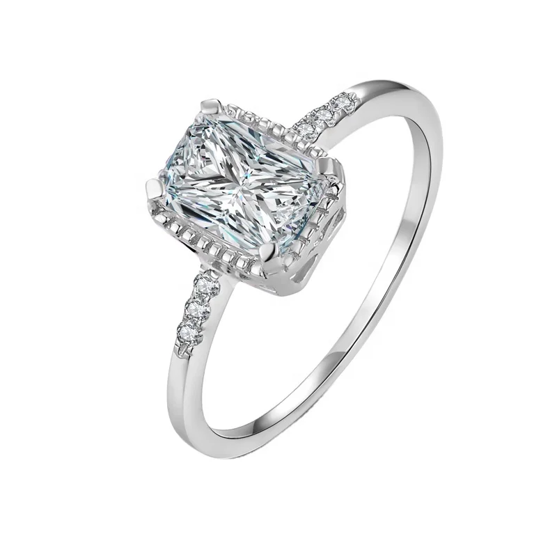 

RZ7-022 925 Sterling Silver Jewelry Simple Rings Design Diamond Engagement Ring