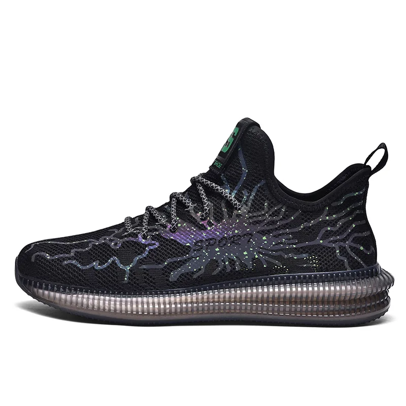

Slip on Knit Sneakers Sports Shoes Men's Breathable Luminous Luxury Sneakers Original Sports Shoes Sneakers Men Runing Wholesale