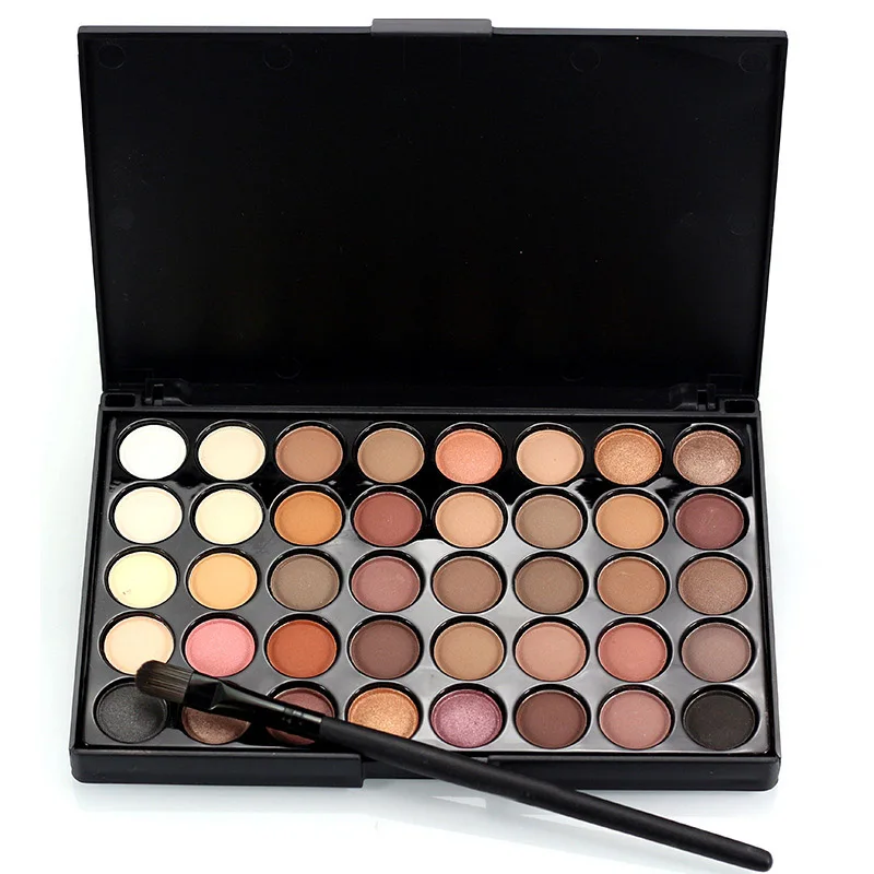 

OEM makeup shimmer glitter matte waterproof lasting 40 colors eyeshadow palette