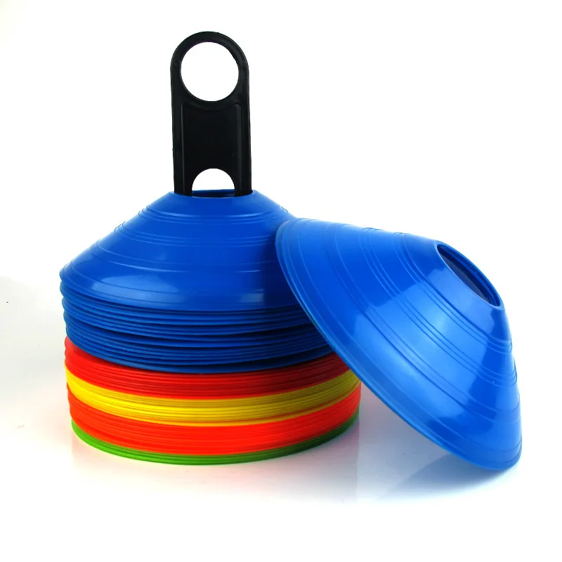 

ActEarlier Outdoor Sports Soccer Cones Agility Soccer Disc Cones Football Training Equipment, Yellow/orange/red/green/blue/white