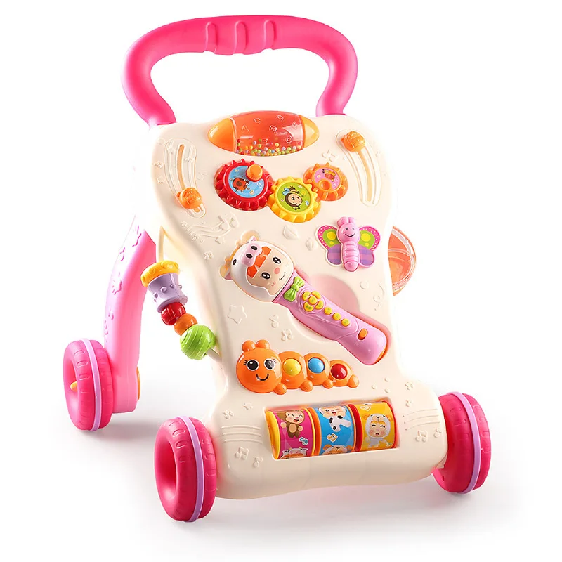 

Customizable Factory Supply quality education intelligence plastic Music baby walkers, Picture shown